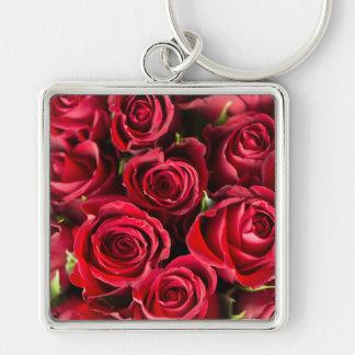 Rote Rosen Schlüsselanhänger