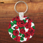 Rote Rosen Schlüsselanhänger (Vorderseite)