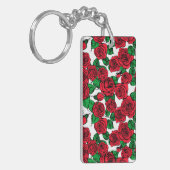 Rote Rosen Schlüsselanhänger (Vorderseite links)