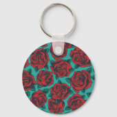 Rote Rosen Schlüsselanhänger (Rückseite)