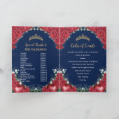 Rote Rosen Schnee White Quinceñera Orden der Veran Programm (Innenseite)