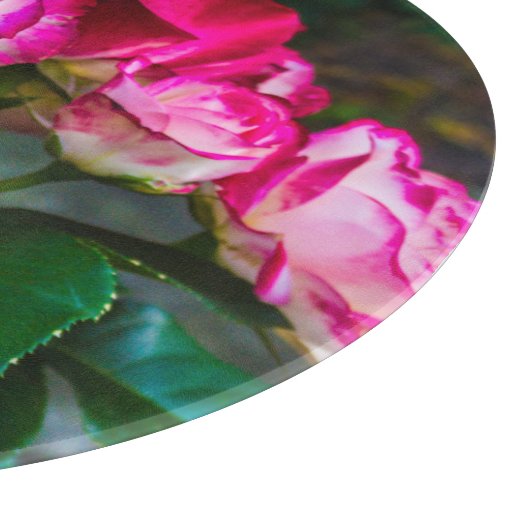 Rote Rosen Schneidebrett (Ecke)