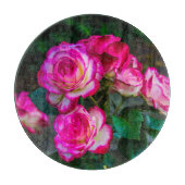Rote Rosen Schneidebrett (Vorderseite)