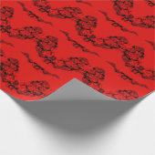 Rote Rosen Schöner Garten Geschenkpapier (Ecke)