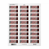 Rote Rosen Schwarz-Goth-Blumenzettel (Vorne)