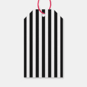 Rote Rosen | Schwarz-weiße Streifen | Derby Vielen Geschenkanhänger (Rückseite)