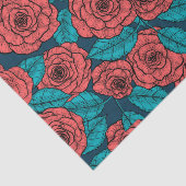 Rote Rosen Seidenpapier (Ausschnitt)