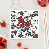 Rote Rosen. Serviette (Beispiel)