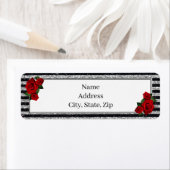 Rote Rosen Silver Black Stripes-Adresse (Insitu)