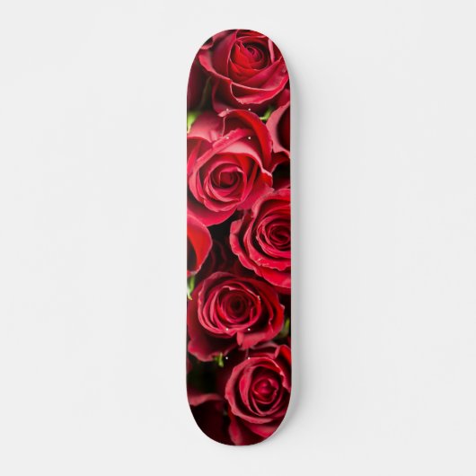Rote Rosen Skateboard (Vorne)