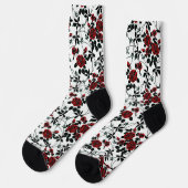 Rote Rosen. Socken (Linkes Detail)