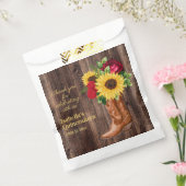 Rote Rosen Sonnenblumen Cowgirl Boots Quinceanera  Geschenktütchen (Versiegelt)