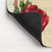 Rote Rosen, Spitzen- und Noten-Personalisierung Mousepad (Ecke)