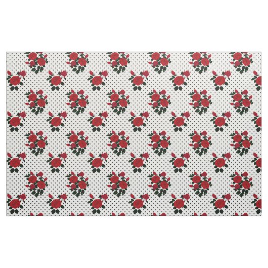 Rote Rosen. Stoff (Fat Quarter (45,7 x 55,9 cm))