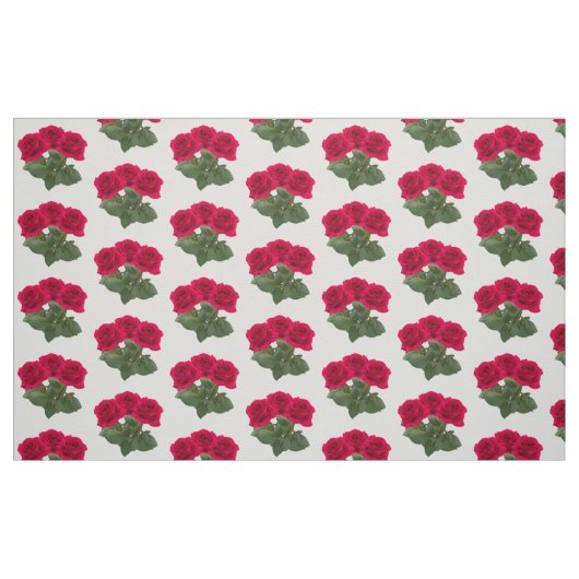 Rote Rosen Stoff (Fat Quarter (45,7 x 55,9 cm))