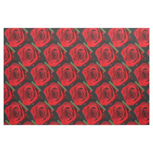 Rote Rosen Stoff (Fat Quarter (45,7 x 55,9 cm))