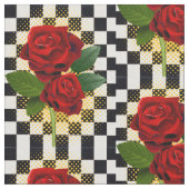 ROTE ROSEN STOFF (Nahaufnahme)