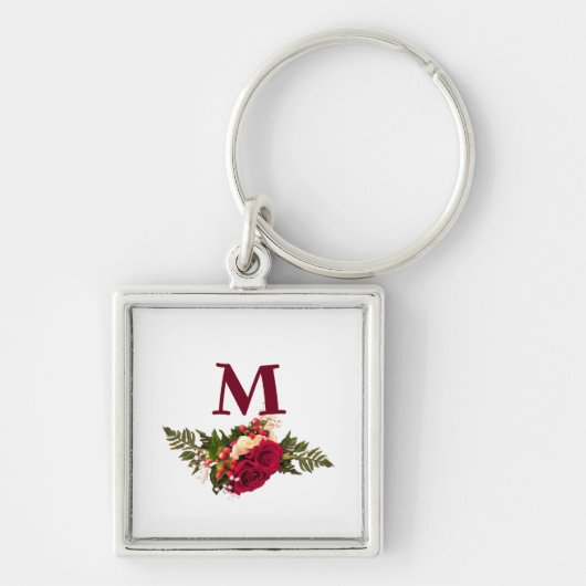 Rote Rosen Swagger Schlüsselanhänger (Vorne)