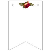 rote Rosen Swagger Wimpelkette (Zweite Fahne)