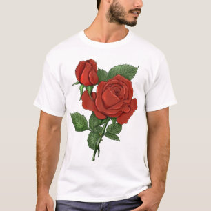 Rote Rosen T-Shirt