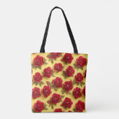 Rote Rosen Tasche (Rückseite)