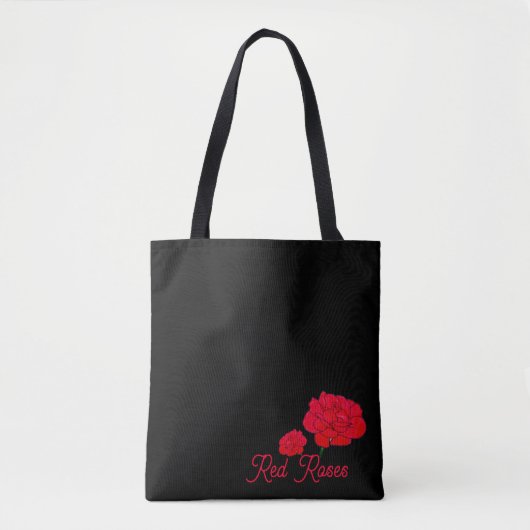 Rote Rosen Tasche (Vorderseite)