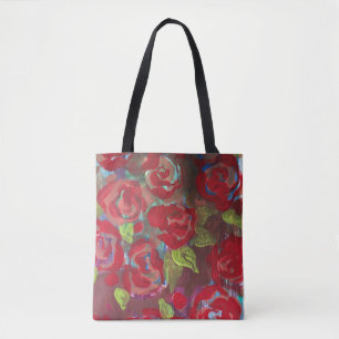 Rote Rosen Tasche