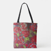 Rote Rosen Tasche (Rückseite)