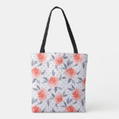 Rote Rosen Tasche (Rückseite)