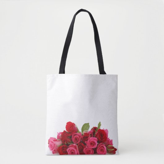 Rote Rosen Tasche (Vorderseite)