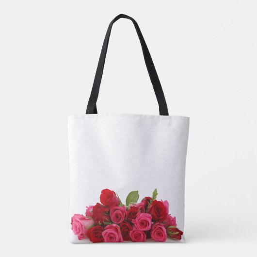 Rote Rosen Tasche (Rückseite)
