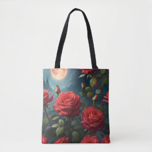 Rote Rosen Tasche