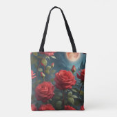 Rote Rosen Tasche (Rückseite)