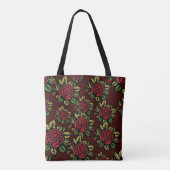 rote Rosen-Tasche Tasche (Rückseite)