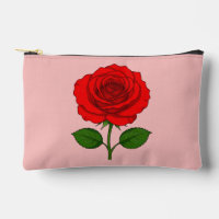 Rote Rosen-Tasche