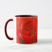 Rote Rosen Tasse Kaffee Cup Schöne Rose Dekoration (Links)