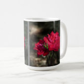 Rote Rosen-Tasse Kaffeetasse (VorderseiteRechts)