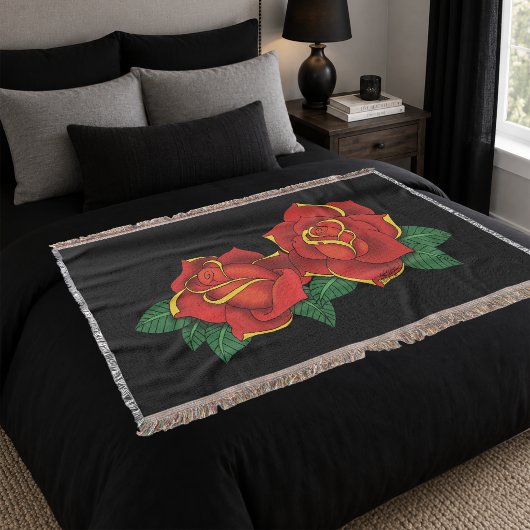 Rote Rosen Tattoo Decke