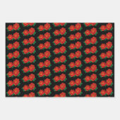 Rote Rosen Tattoo Geschenkpapier Set (Vorderseite)