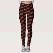 Rote Rosen Tattoo Leggings (Vorderseite)