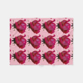 rote Rosen Thunder_Cove alle Farben Fleecedecke (Vorderseite (Horizontal))