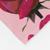rote Rosen Thunder_Cove alle Farben Fleecedecke (Ecke)