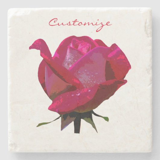 rote Rosen Thunder_Cove Steinuntersetzer (Vorderseite)