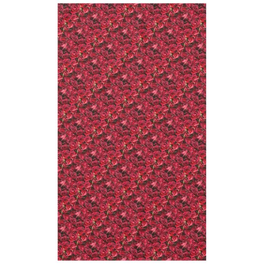 Rote Rosen Tischdecke (Vorderseite)