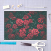 Rote Rosen-Tissue-Papier Seidenpapier (Handwerk)