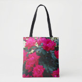 ROTE ROSEN TOTE BAG TASCHE (Vorderseite)