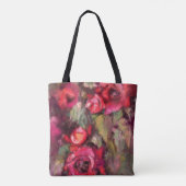 Rote Rosen Tote Tasche (Rückseite)