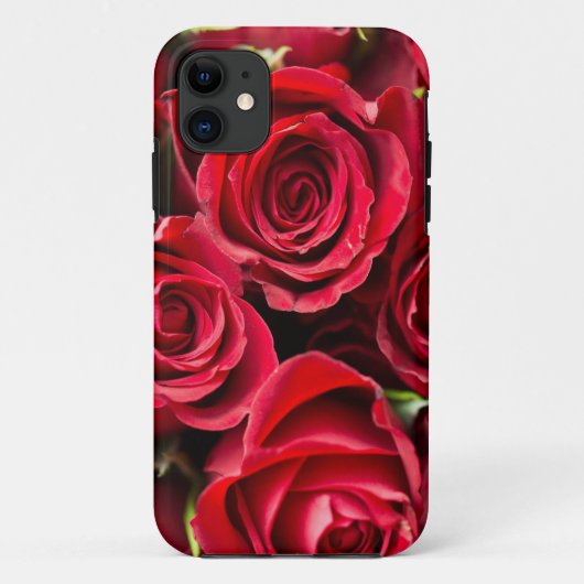 Rote Rosen Tough iPhone Case (Rückseite)