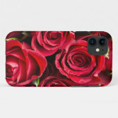 Rote Rosen Tough iPhone Case (Rückseite (Horizontal))
