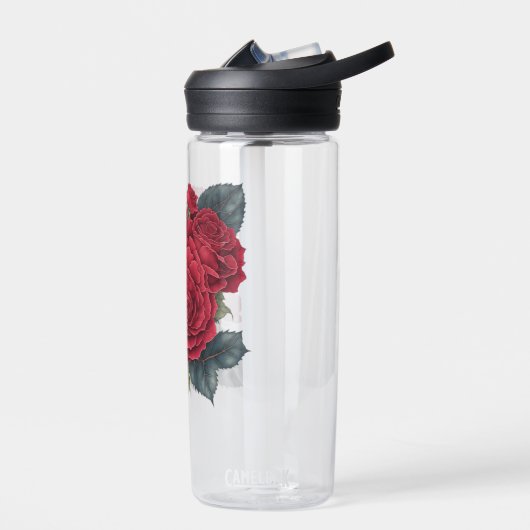 rote Rosen Trinkflasche (Links)
